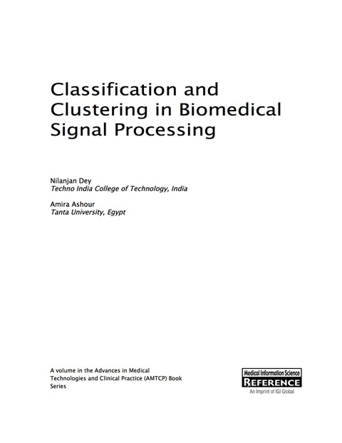 Cover image for book Classification and Clustering in Biomedical Signal Processing