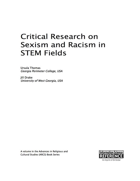 Cover image for book Critical Research on Sexism and Racism in STEM Fields