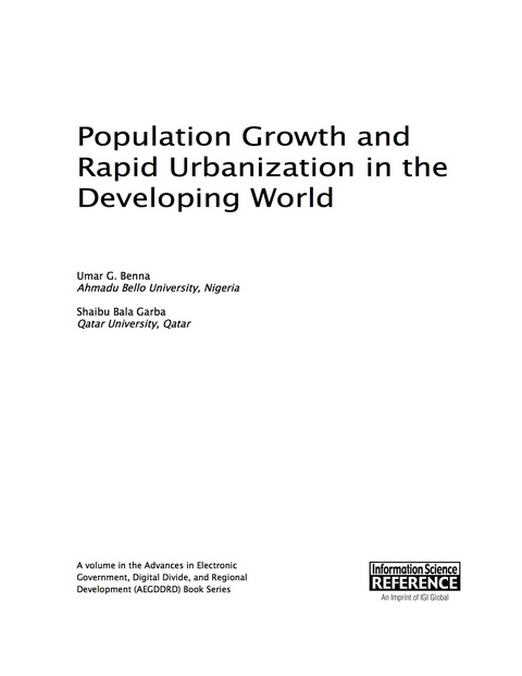 Cover image for book Population Growth and Rapid Urbanization in the Developing World