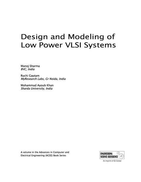 Cover image for book Design and Modeling of Low Power VLSI Systems