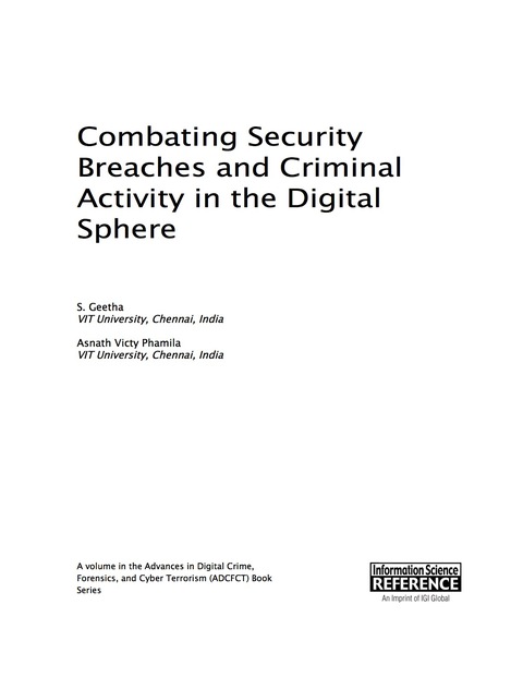 Cover image for book Combating Security Breaches and Criminal Activity in the Digital Sphere