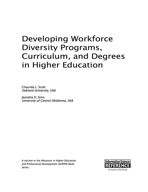 Cover image for book Developing Workforce Diversity Programs, Curriculum, and Degrees in Higher Education