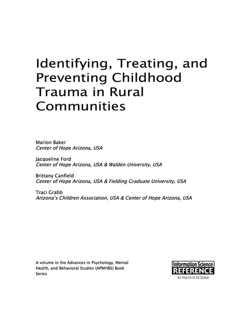 Cover image for book Identifying, Treating, and Preventing Childhood Trauma in Rural Communities