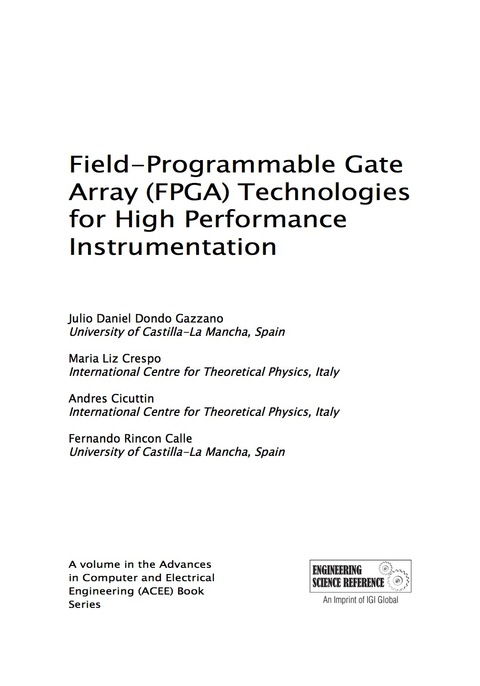 Cover image for book Field-Programmable Gate Array (FPGA) Technologies for High Performance Instrumentation