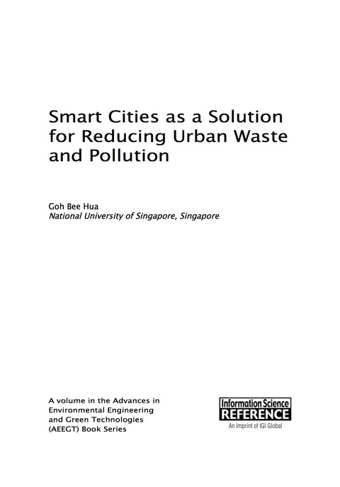 Cover image for book Smart Cities as a Solution for Reducing Urban Waste and Pollution