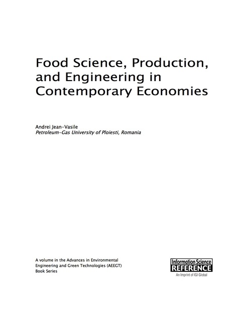 Cover image for book Food Science, Production, and Engineering in Contemporary Economies