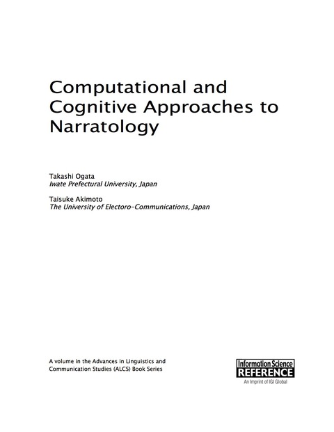 Cover image for book Computational and Cognitive Approaches to Narratology