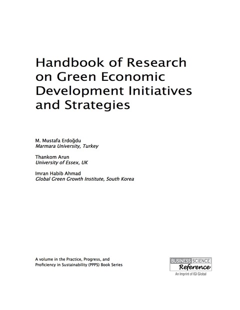 Cover image for book Handbook of Research on Green Economic Development Initiatives and Strategies