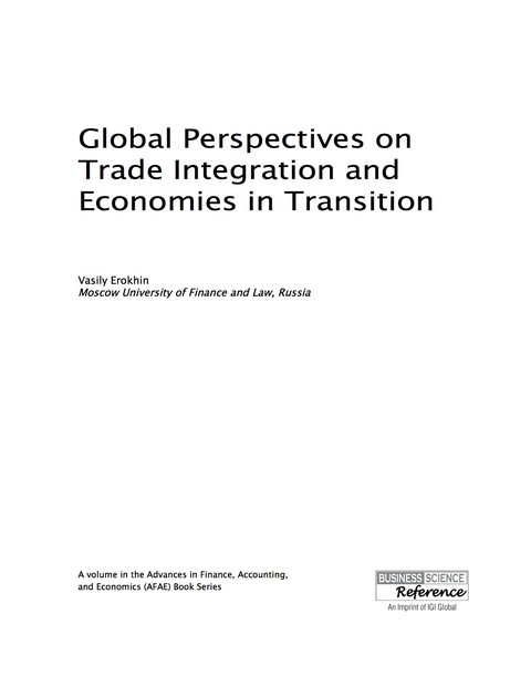 Cover image for book Global Perspectives on Trade Integration and Economies in Transition