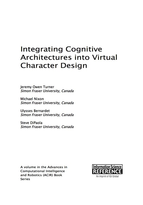Cover image for book Integrating Cognitive Architectures into Virtual Character Design
