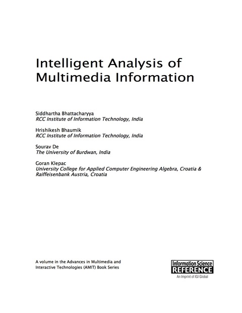 Cover image for book Intelligent Analysis of Multimedia Information