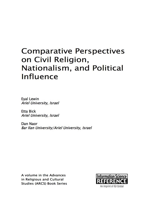Cover image for book Comparative Perspectives on Civil Religion, Nationalism, and Political Influence