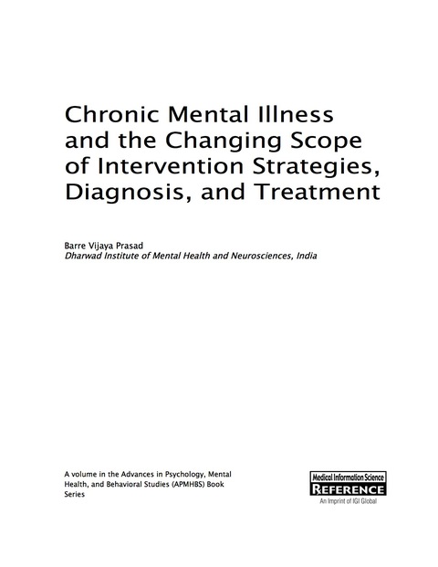 Cover image for book Chronic Mental Illness and the Changing Scope of Intervention Strategies, Diagnosis, and Treatment