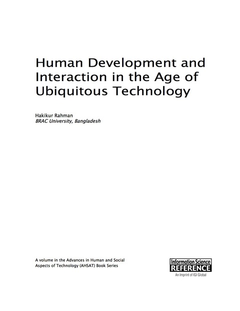 Cover image for book Human Development and Interaction in the Age of Ubiquitous Technology