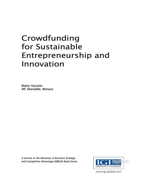 Cover image for book Crowdfunding for Sustainable Entrepreneurship and Innovation