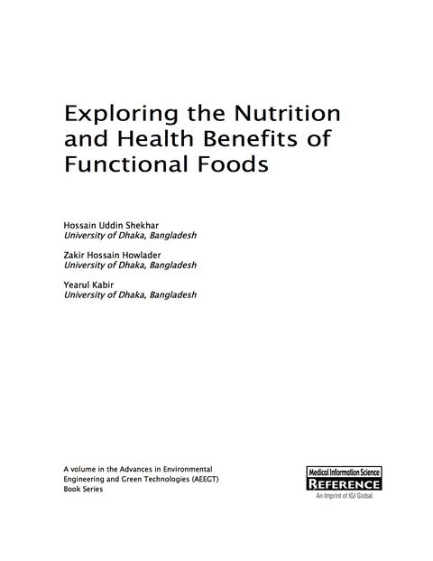 Cover image for book Exploring the Nutrition and Health Benefits of Functional Foods