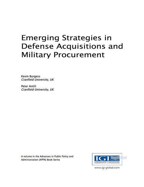 Cover image for book Emerging Strategies in Defense Acquisitions and Military Procurement