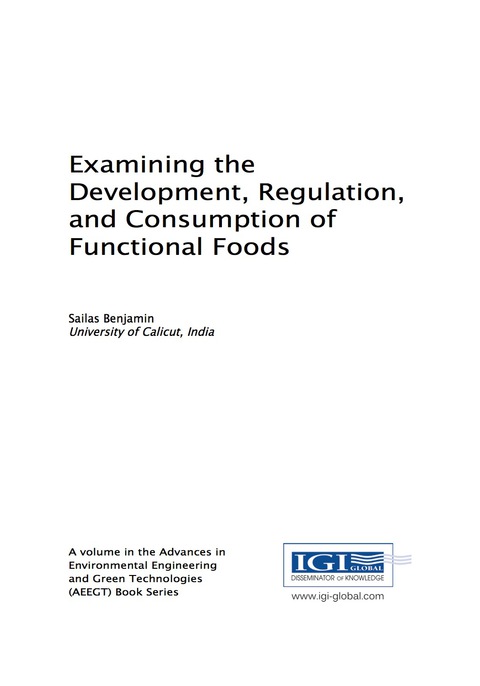 Cover image for book Examining the Development, Regulation, and Consumption of Functional Foods