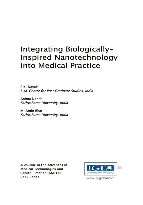 Cover image for book Integrating Biologically-Inspired Nanotechnology into Medical Practice