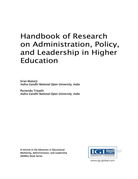Cover image for book Handbook of Research on Administration, Policy, and Leadership in Higher Education