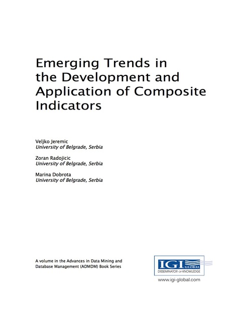 Cover image for book Emerging Trends in the Development and Application of Composite Indicators