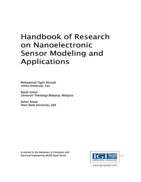 Cover image for book Handbook of Research on Nanoelectronic Sensor Modeling and Applications