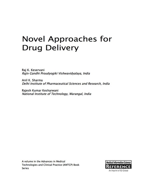 Cover image for book Novel Approaches for Drug Delivery