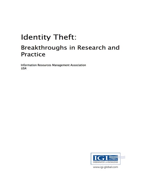 Cover image for book Identity Theft: Breakthroughs in Research and Practice
