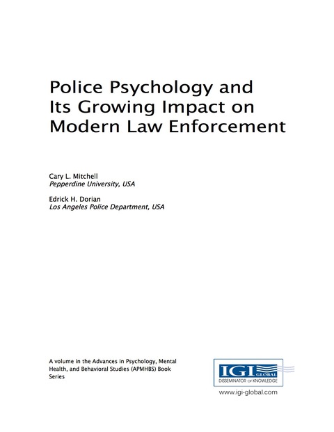 Cover image for book Police Psychology and Its Growing Impact on Modern Law Enforcement
