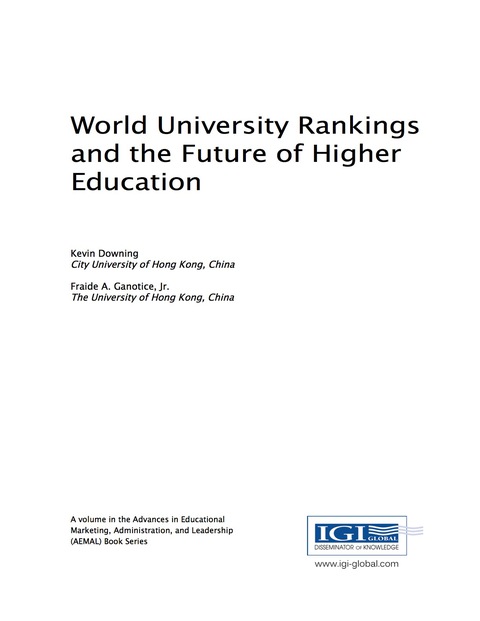 Cover image for book World University Rankings and the Future of Higher Education