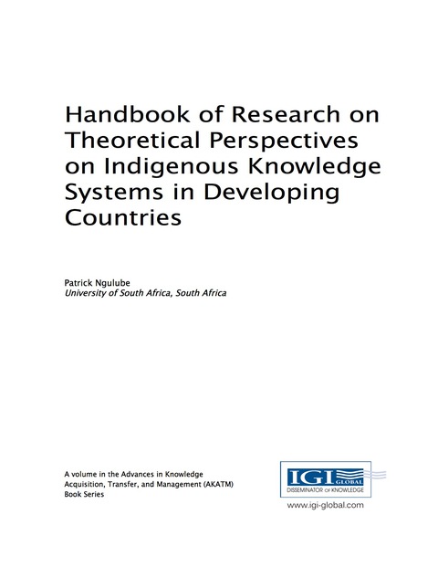 Cover image for book Handbook of Research on Theoretical Perspectives on Indigenous Knowledge Systems in Developing Countries