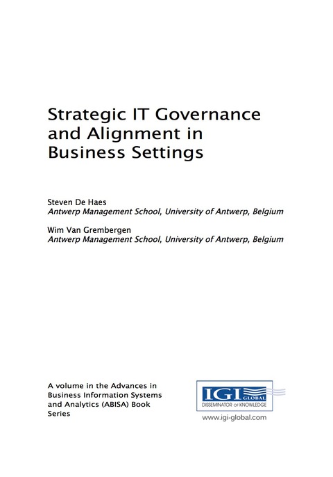 Cover image for book Strategic IT Governance and Alignment in Business Settings