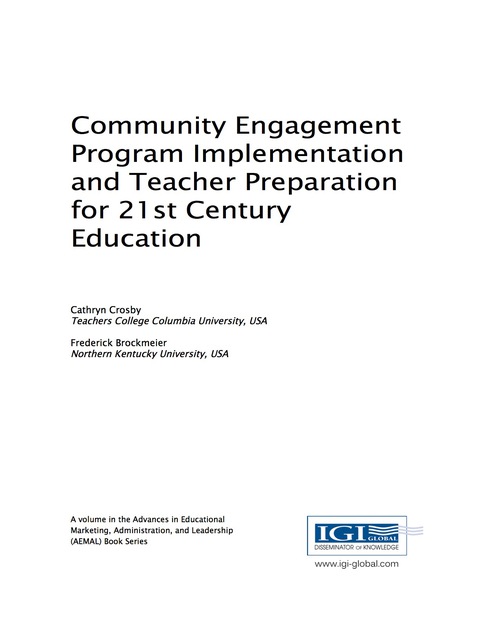 Cover image for book Community Engagement Program Implementation and Teacher Preparation for 21st Century Education