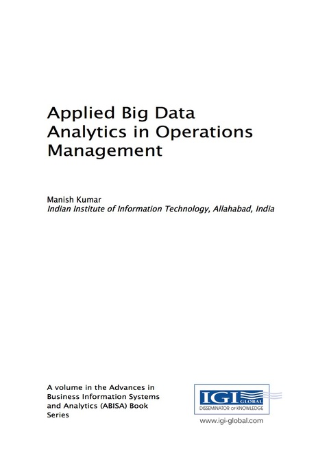 Cover image for book Applied Big Data Analytics in Operations Management