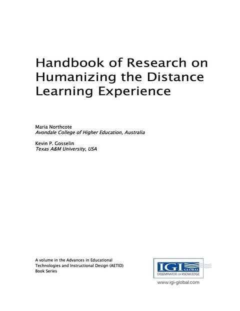 Cover image for book Handbook of Research on Humanizing the Distance Learning Experience