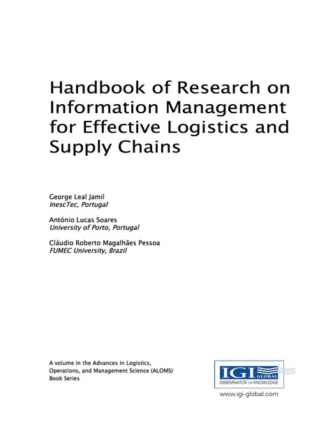Cover image for book Handbook of Research on Information Management for Effective Logistics and Supply Chains