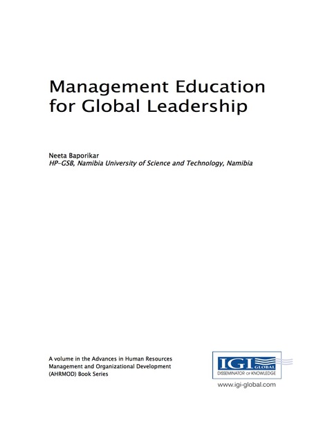 Cover image for book Management Education for Global Leadership