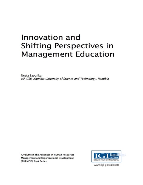 Cover image for book Innovation and Shifting Perspectives in Management Education