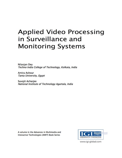 Cover image for book Applied Video Processing in Surveillance and Monitoring Systems