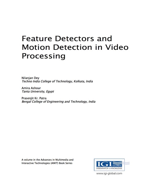 Cover image for book Feature Detectors and Motion Detection in Video Processing