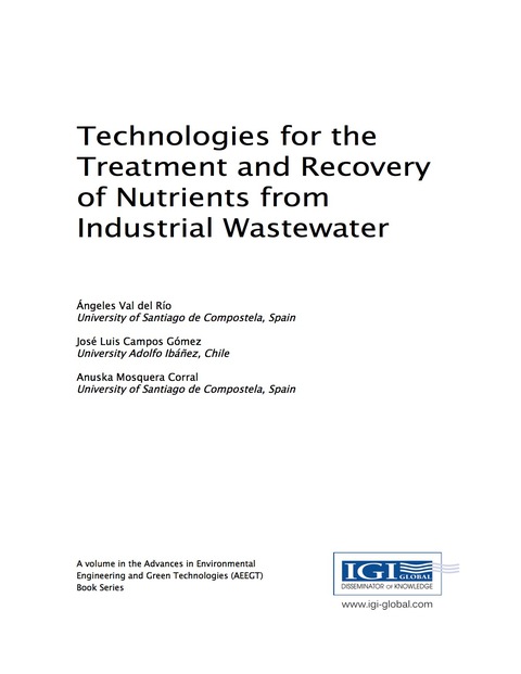 Cover image for book Technologies for the Treatment and Recovery of Nutrients from Industrial Wastewater
