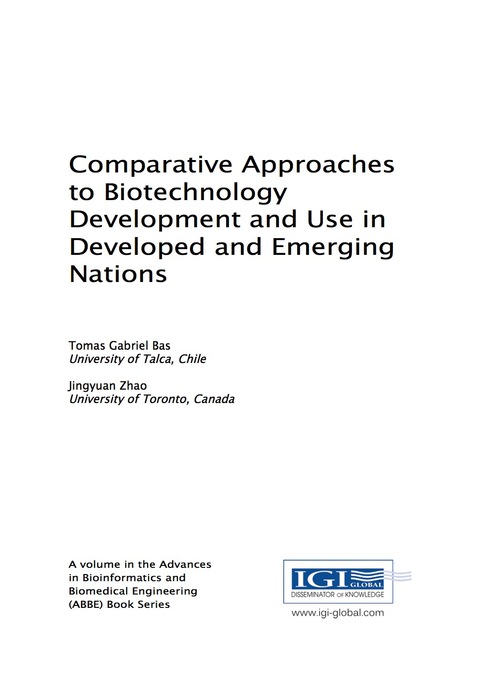 Cover image for book Comparative Approaches to Biotechnology Development and Use in Developed and Emerging Nations