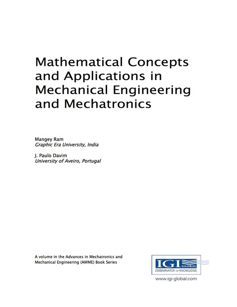 Cover image for book Mathematical Concepts and Applications in Mechanical Engineering and Mechatronics