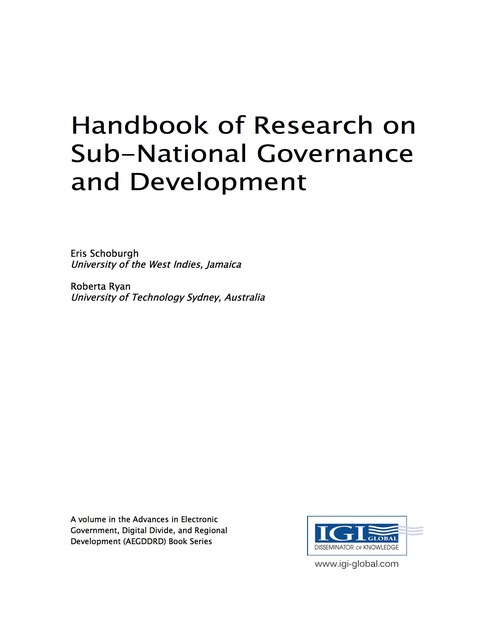 Cover image for book Handbook of Research on Sub-National Governance and Development