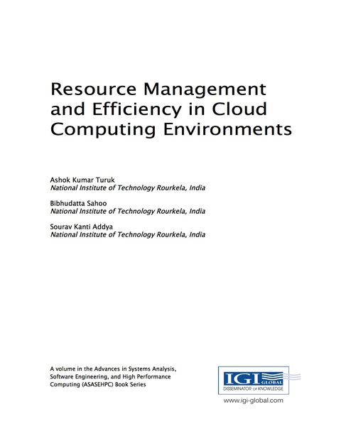 Cover image for book Resource Management and Efficiency in Cloud Computing Environments