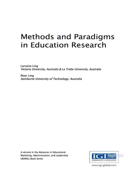 Cover image for book Methods and Paradigms in Education Research