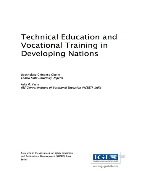 Cover image for book Technical Education and Vocational Training in Developing Nations