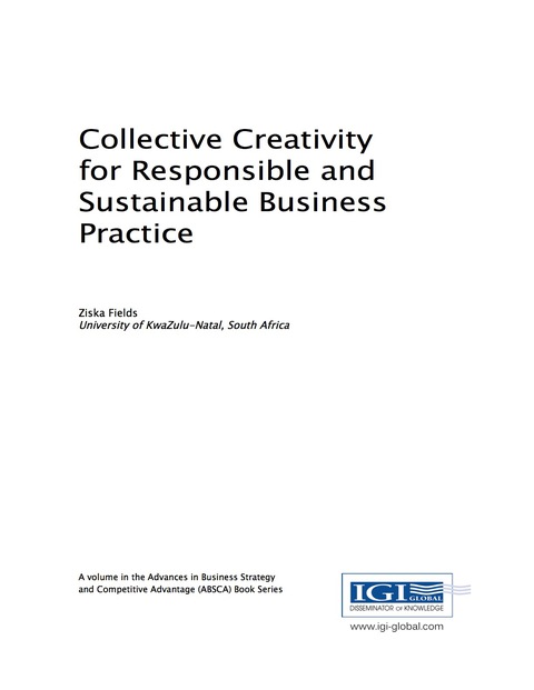 Cover image for book Collective Creativity for Responsible and Sustainable Business Practice