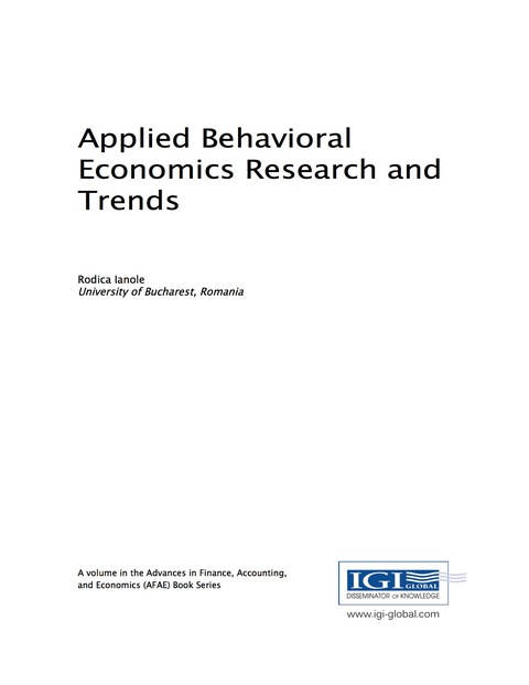 Cover image for book Applied Behavioral Economics Research and Trends