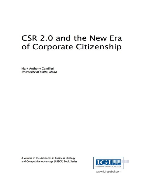 Cover image for book CSR 2.0 and the New Era of Corporate Citizenship
